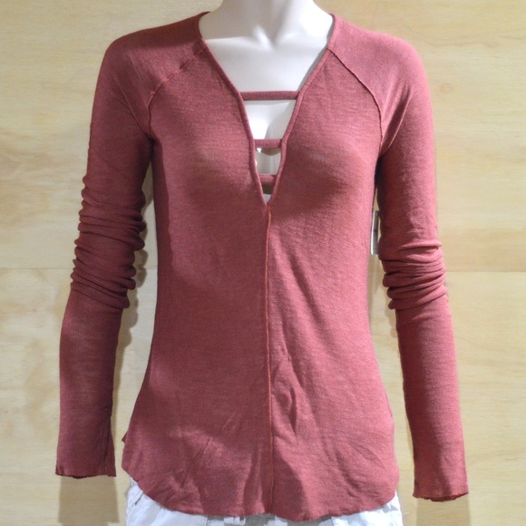 NWT Free People Bae Bae Layering Top Terra Cotta - Picture 3 of 9